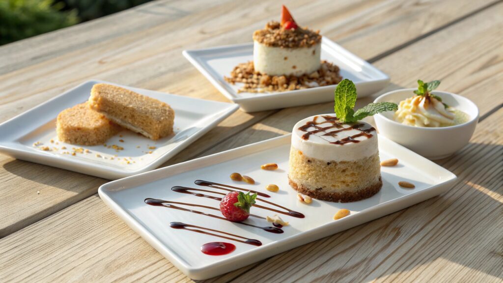 Greek Food Recipes Desserts: Traditional & Easy Greek Sweets You’ll Love 7 greek food recipes desserts – vegan halva, gluten-free almond cookies, and yogurt parfait