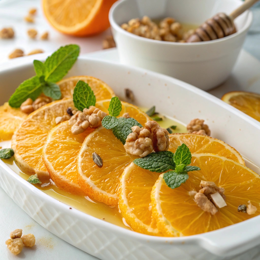 Greek Food Recipes Easy Desserts – The Best 9 Traditional & Quick Sweets 4 Honeyed orange Greek dessert recipe
