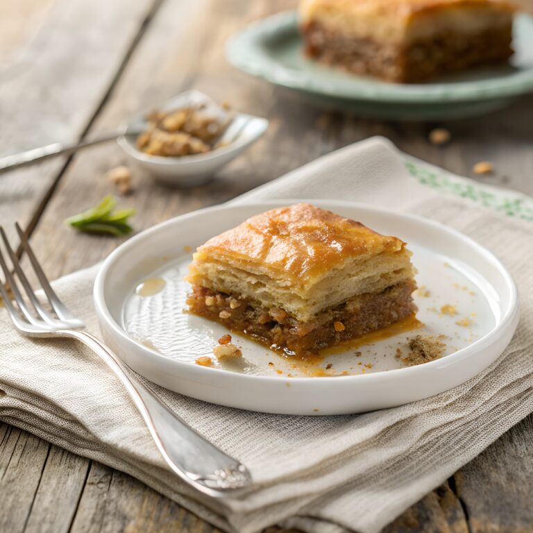 Greek Food Recipes Desserts: Traditional & Easy Greek Sweets You’ll Love 5 greek food recipes desserts – traditional Greek baklava close-up for recipe card
