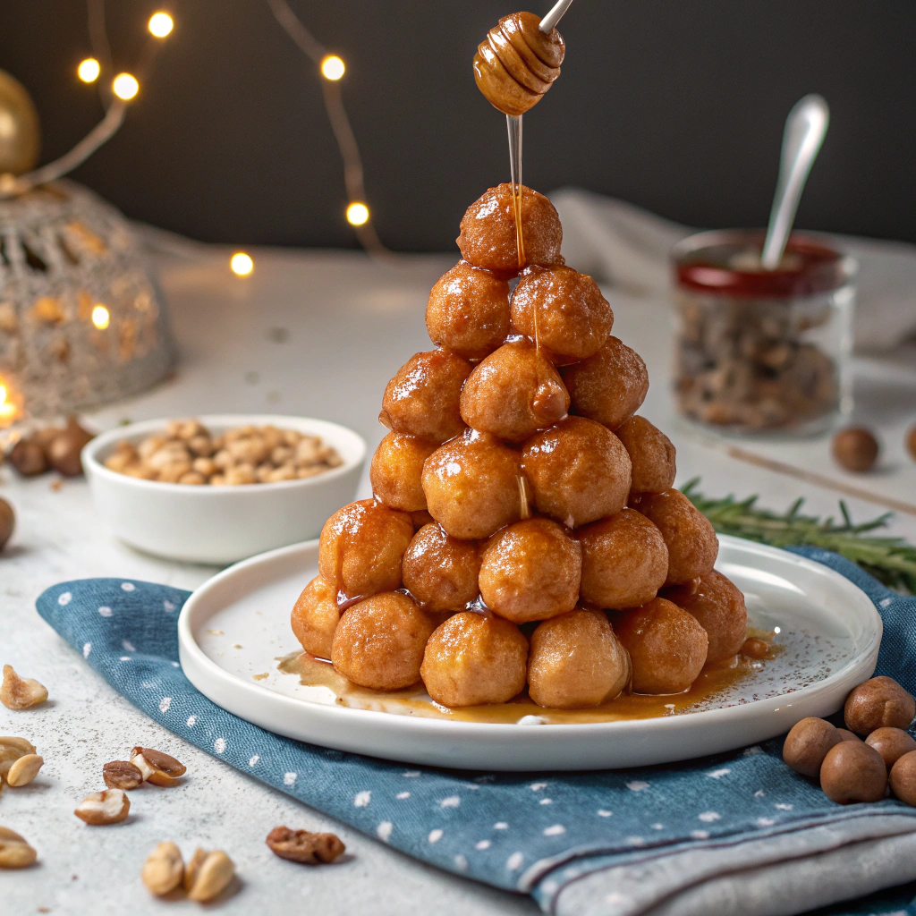 Greek Donuts with Honey: The Irresistible Sweet Treat Loved by Generations 8 festive greek donuts with honey served at party