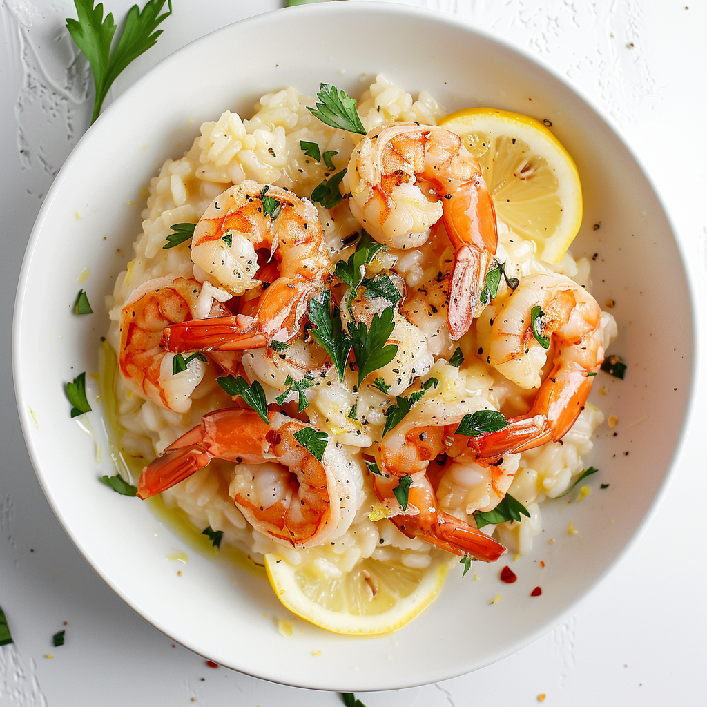 Lemon Shrimp Risotto: A Zesty, Creamy Delight for Your Kitchen 8 u2691536744 Aesthetic food photography of lemon shrimp risott fde300e8 c141 46c2 abb8 ce1aca9ee45b 3