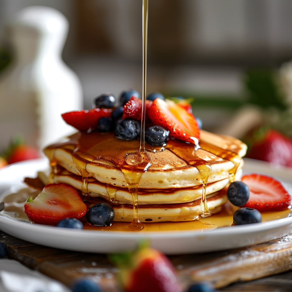 Pancakes with Maple Syrup Recipe