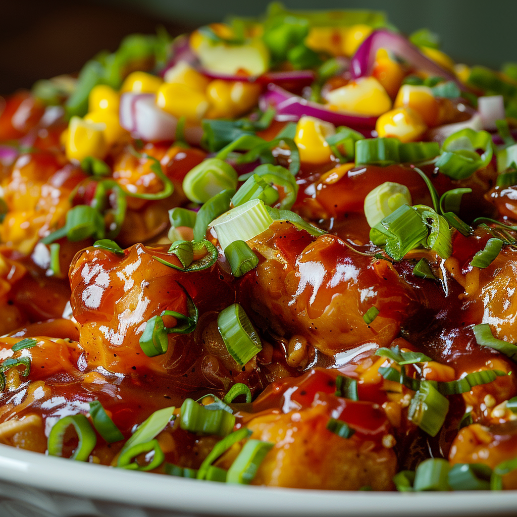 BBQ Chicken Tater Tot Casserole