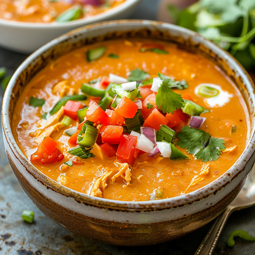 Hearty Creamy Chicken Enchilada Soup Recipe