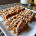 Hero image of Apple Oat Bars with Maple Glaze – Cozy, Fall-Inspired Snack or Dessert, a finished Apple Oat Bars with Maple Glaze served fresh and appetizing.