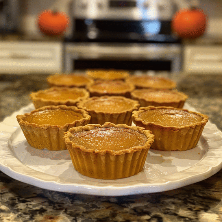Delightful Mini Pumpkin Pies Recipe – Perfect Fall Treat! 4 Delightful Mini Pumpkin Pies Recipe – Perfect Fall Treat!, a finished Mini Pumpkin Pies served fresh and appetizing.